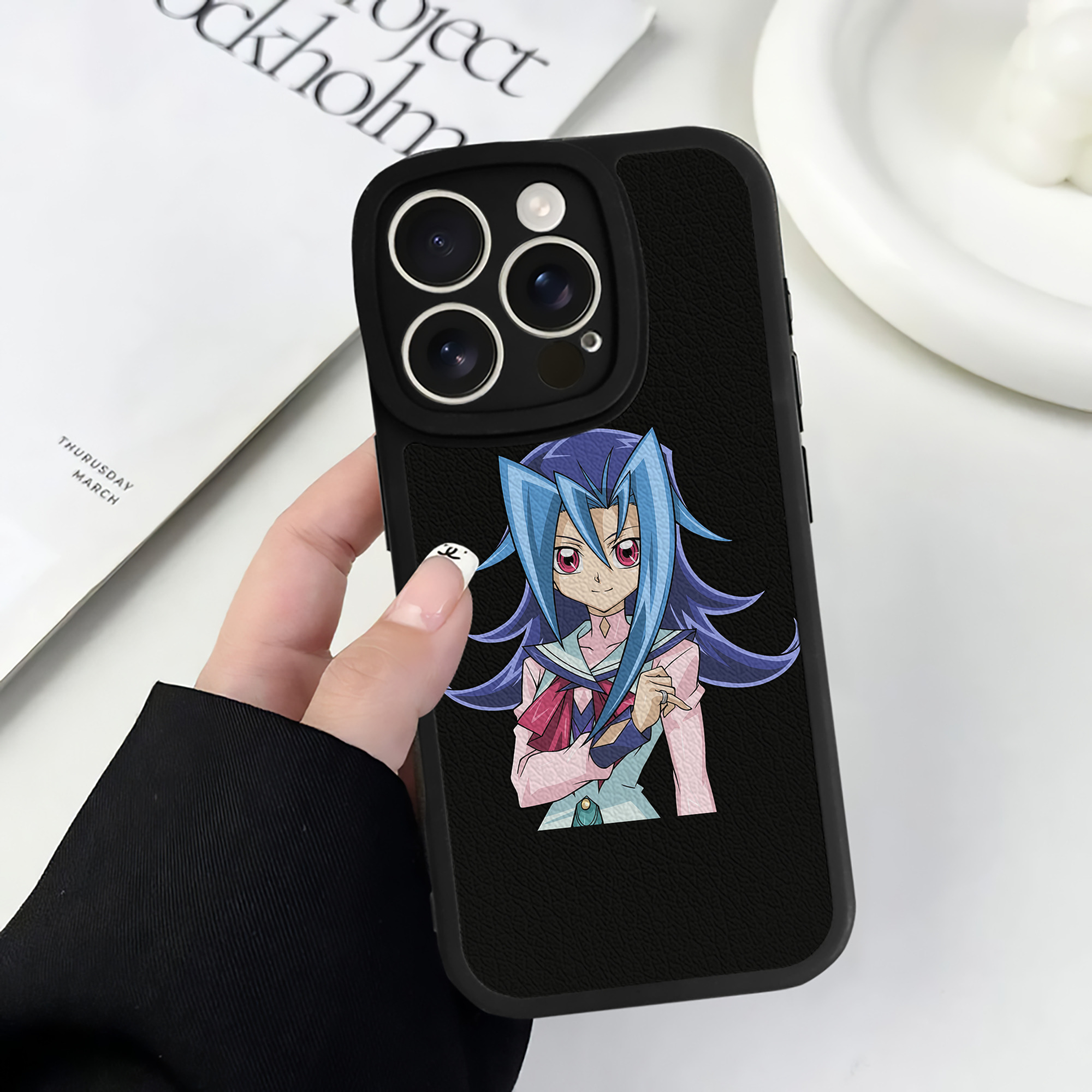 遊☆戯☆王 Yu-Gi-Oh! 【iPhone 16シリーズ対応】シリコンスマホケース（レザー調） 材質：シリコン